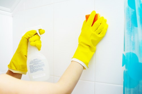 Upholstery cleaning process for a living room seating area in Islington