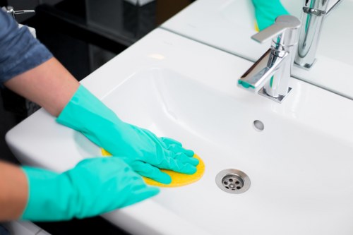 On-site curtain cleaning in a North London flat
