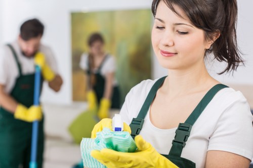 Detailed after builders cleaning of kitchen surfaces in Islington